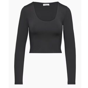 Aritzia Babaton Scoop Neck Long Sleeve Shirt | Size XL